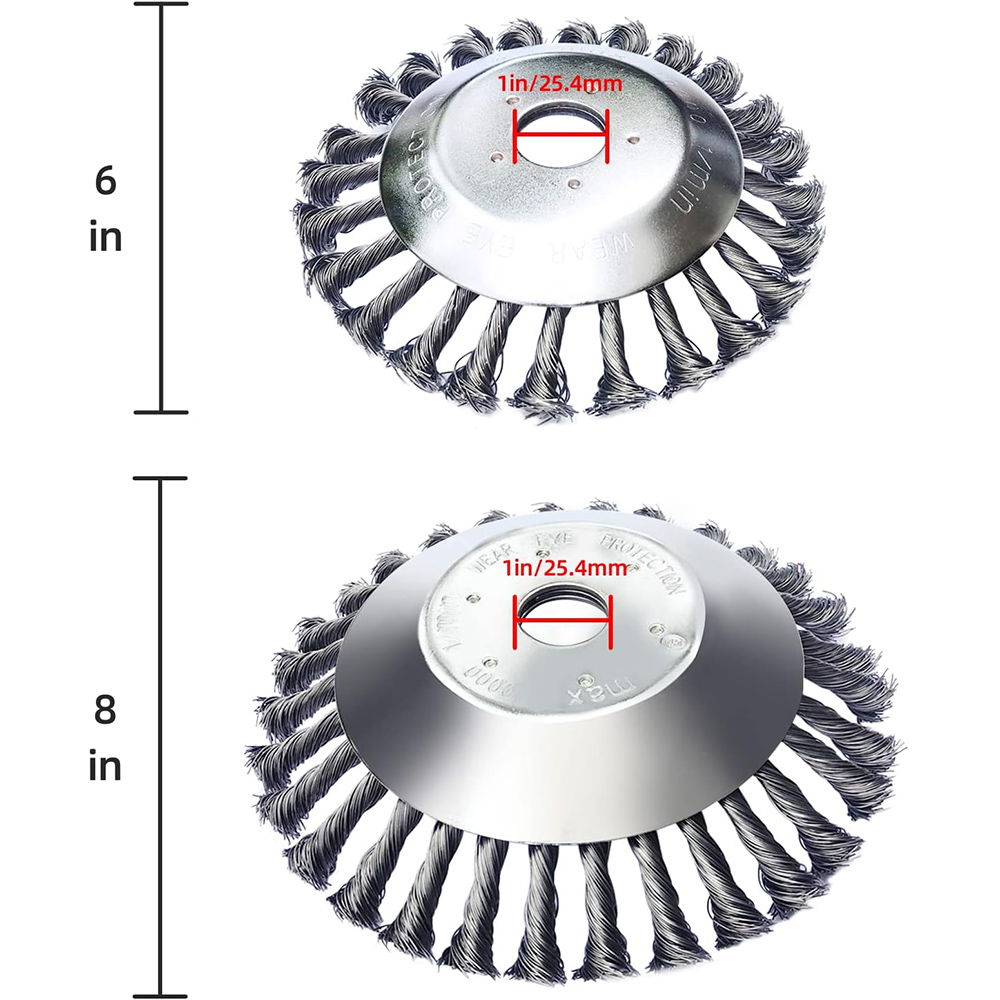8-дюймовый триммер, режущая головка для проволочной щетки, стальной триммер для триммера для травы